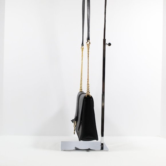 Chloe Alphabet Leather Clutch Bag - Black - Picture 2 of 9